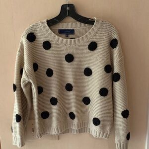 Lumiere Sweater with Black Polka Dots, very cute